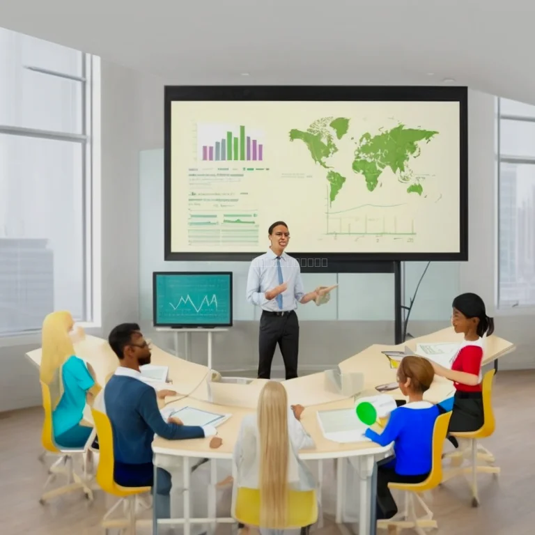 Estudiantes participando en un taller virtual de economía con propósito